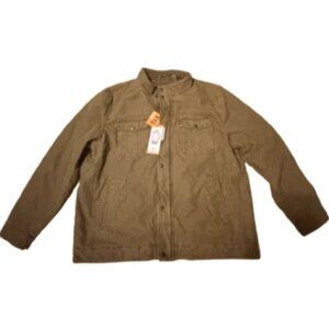 Men's Brown Levi's Stretch Twill Duck Trucker Jacket Size XXL NWT